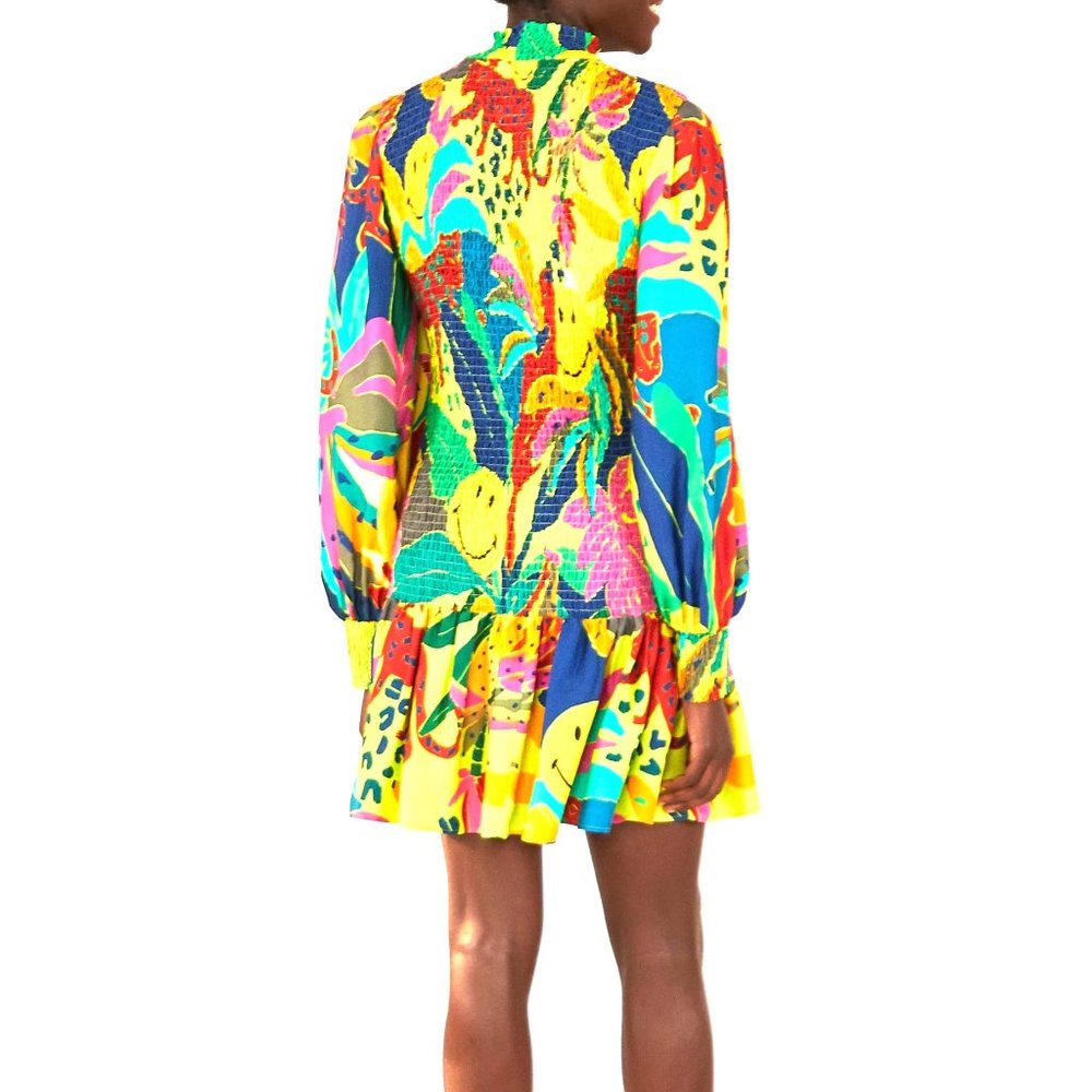 FARM Rio Leopards Jungle Smiley Mini Dress